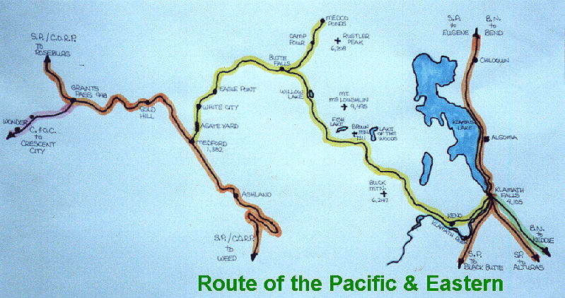 Pacific & Eastern Route Map